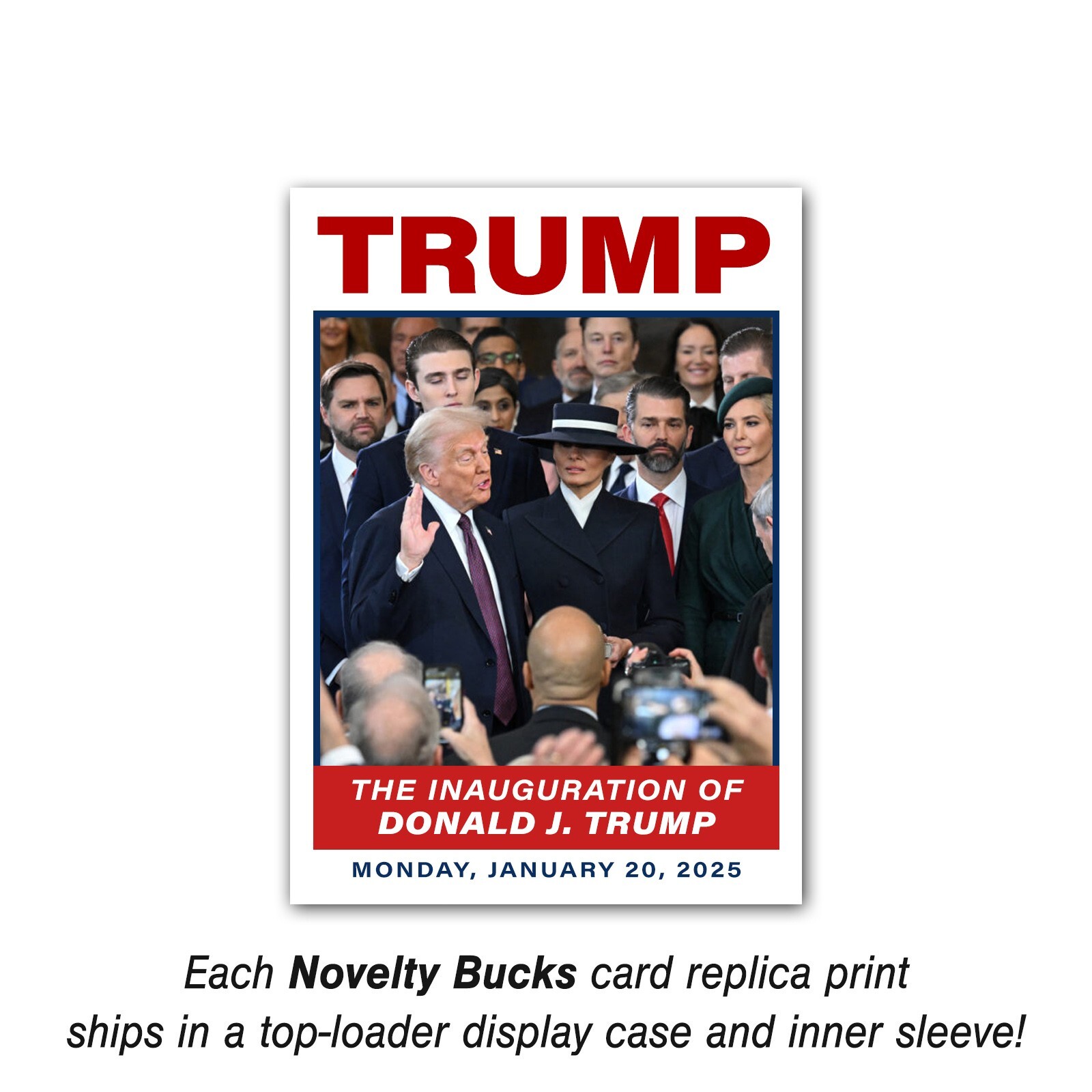 Donald Trump Commemorative 2025 Presidential Inauguration OATH Trading Card MAGA