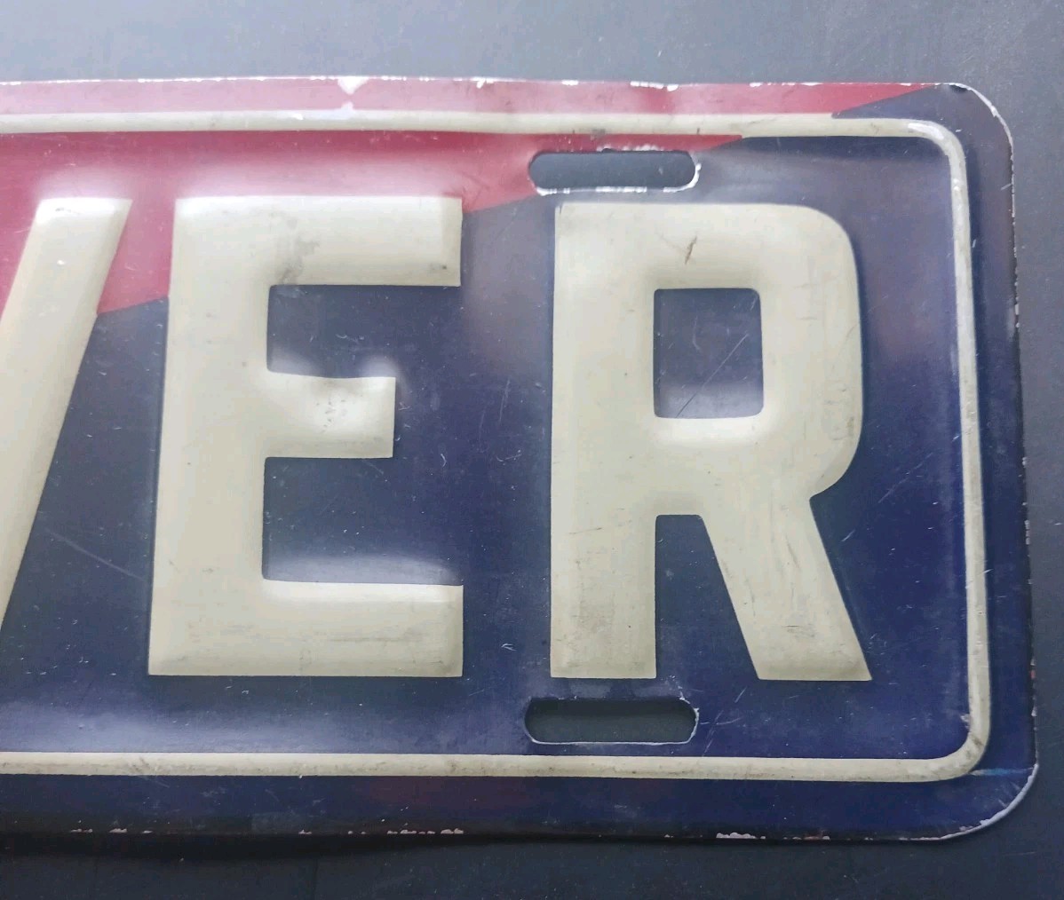HOOVER CAMPAIGN POLITICAL LICENSE PLATE 1928 REPUBLICAN ITEM AUTOMOBILE CAR