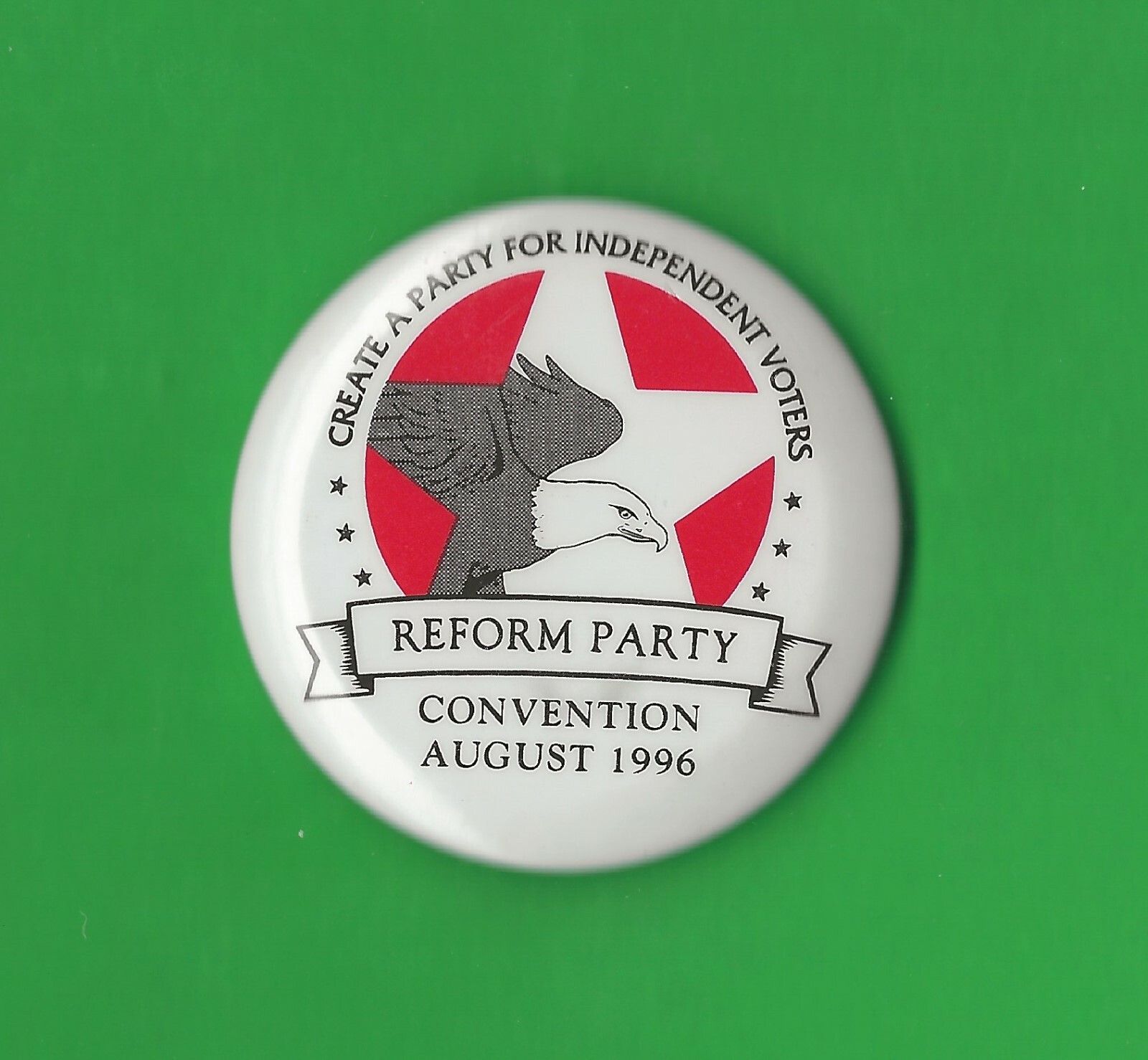1996 Ross Perot – Reform Party 1.75″ / “Reform Party Convention” Button(Pin07)
