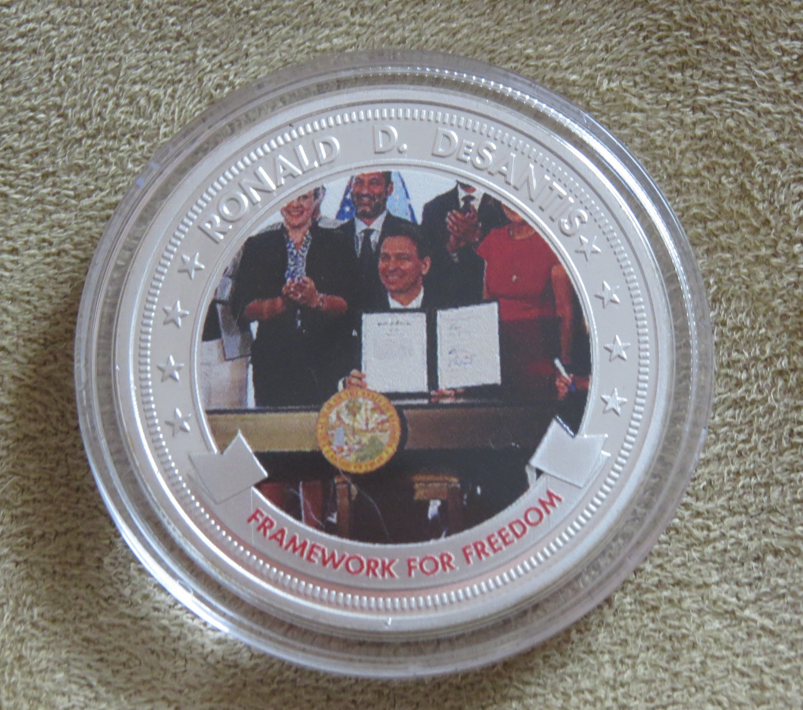 Ronald D. DeSantis Commemorative Coins – 7 Silver Plated Proof Coins