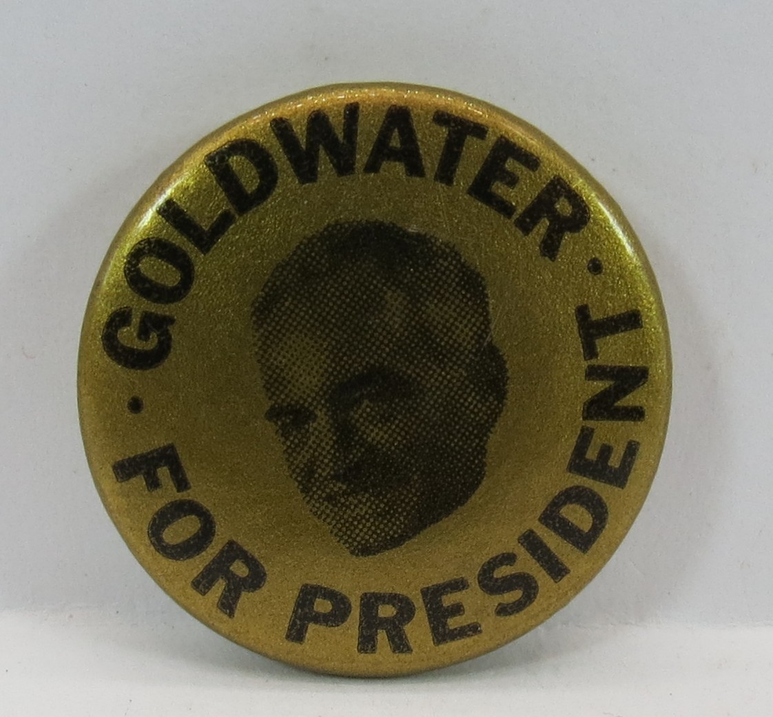 BARRY GOLDWATER FOR PRESIDENT 1964 CAMPAIGN BUTTON 7/8″