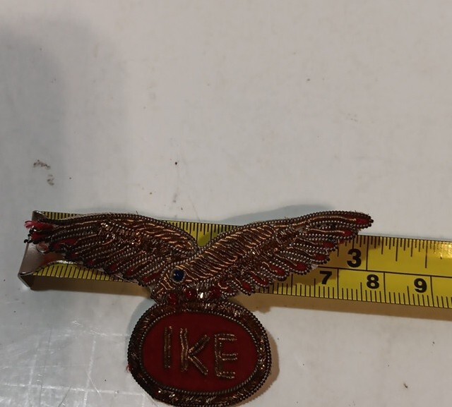 X Rare Original Dwight Eisenhower Ike Presidential Golden 3 Inch Cloth Pin