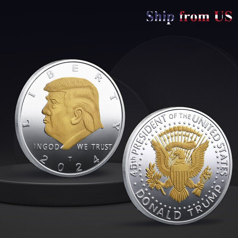 2024 Donald Trump Silver President Seal Liberty Challenge Coin (5 PCS) MAGA