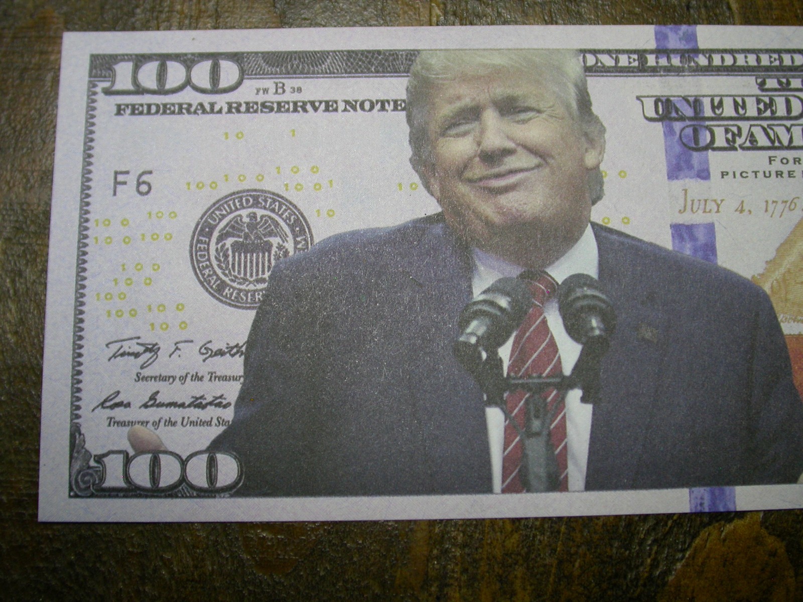 Donald Trump Presidential Hundred Dollar $100 Bill US Novelty Note – SEE PICS!!!