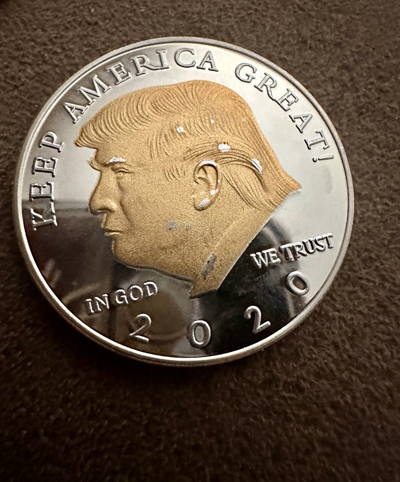 Donald Trump 2020 Commemorative Coin – Keep America Great – 45th President Token