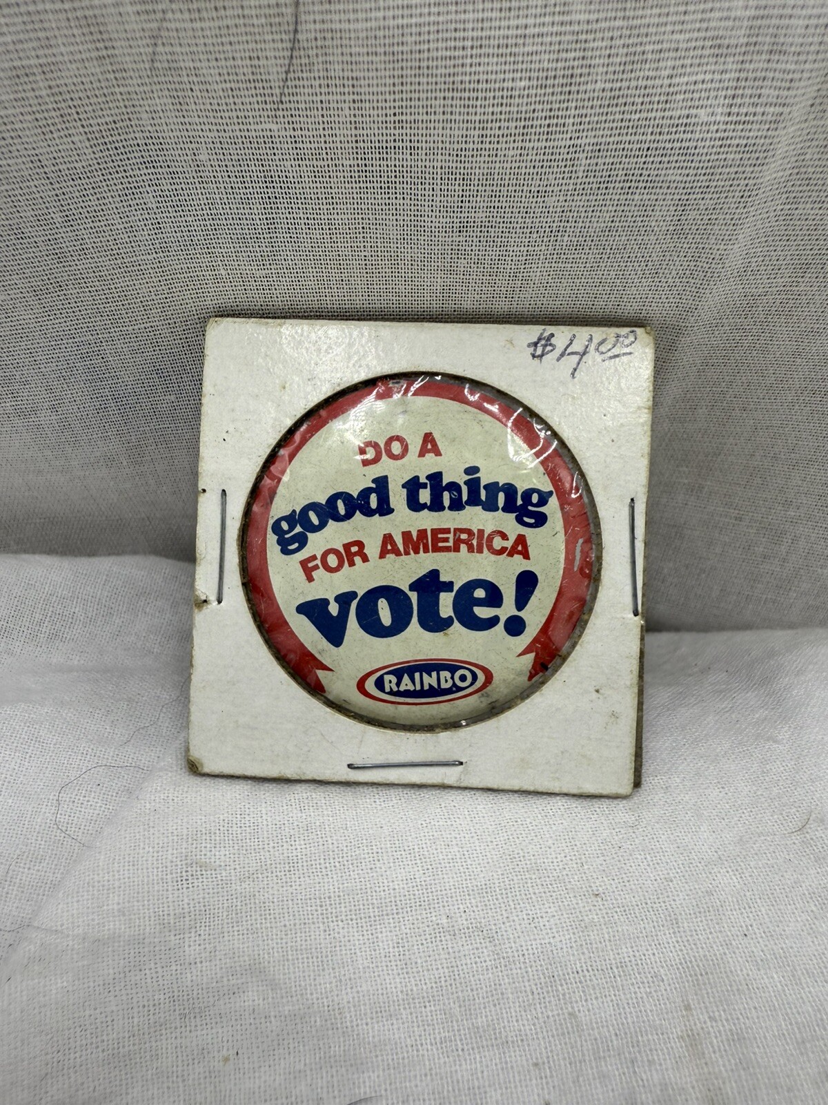 Rainbo Brand Bread “Do A Good Thing for America Vote!” Campaign tab back button