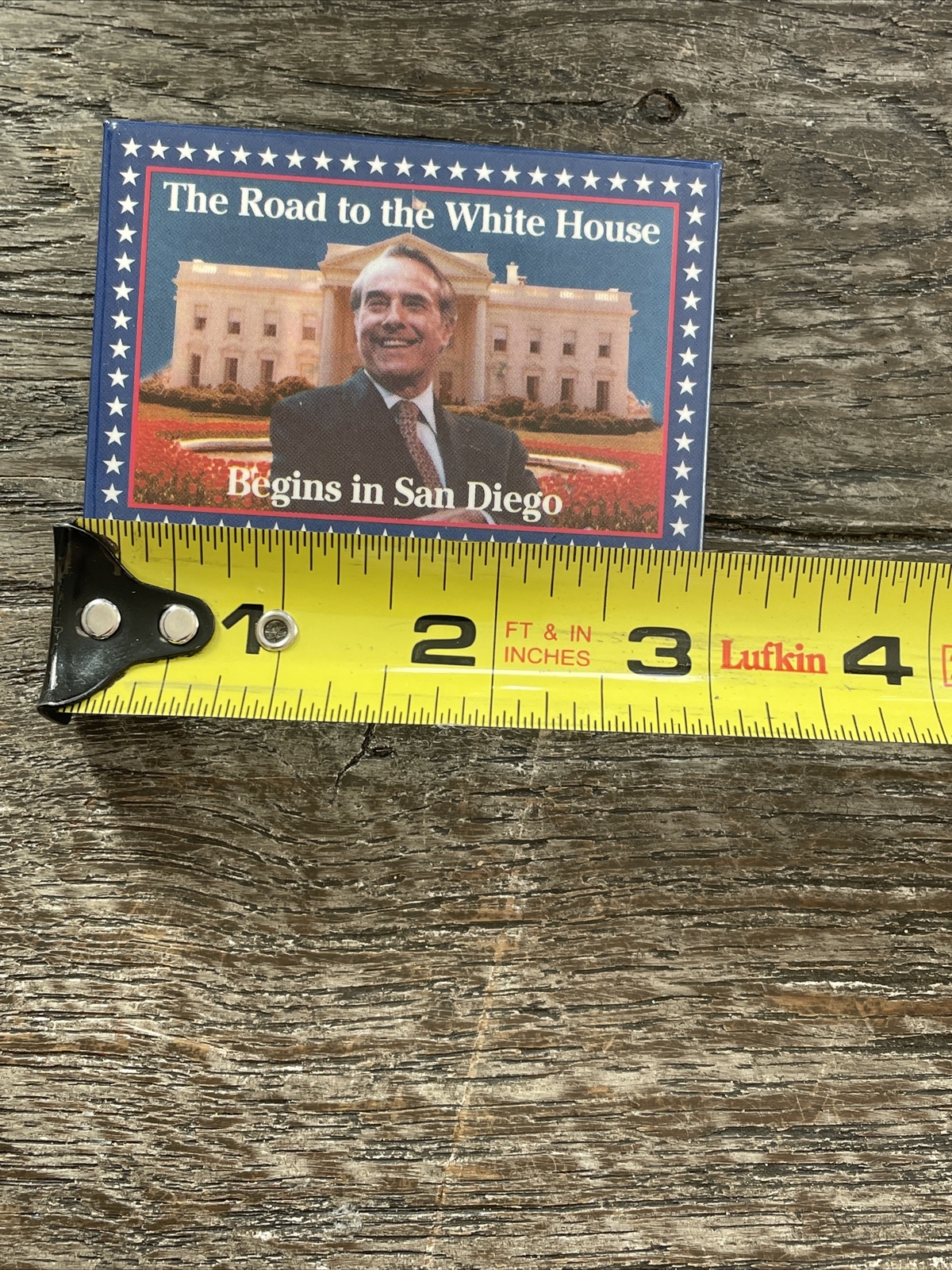 Bob Dole Campaign Button The Road to the White House Begins in San Diego Pin