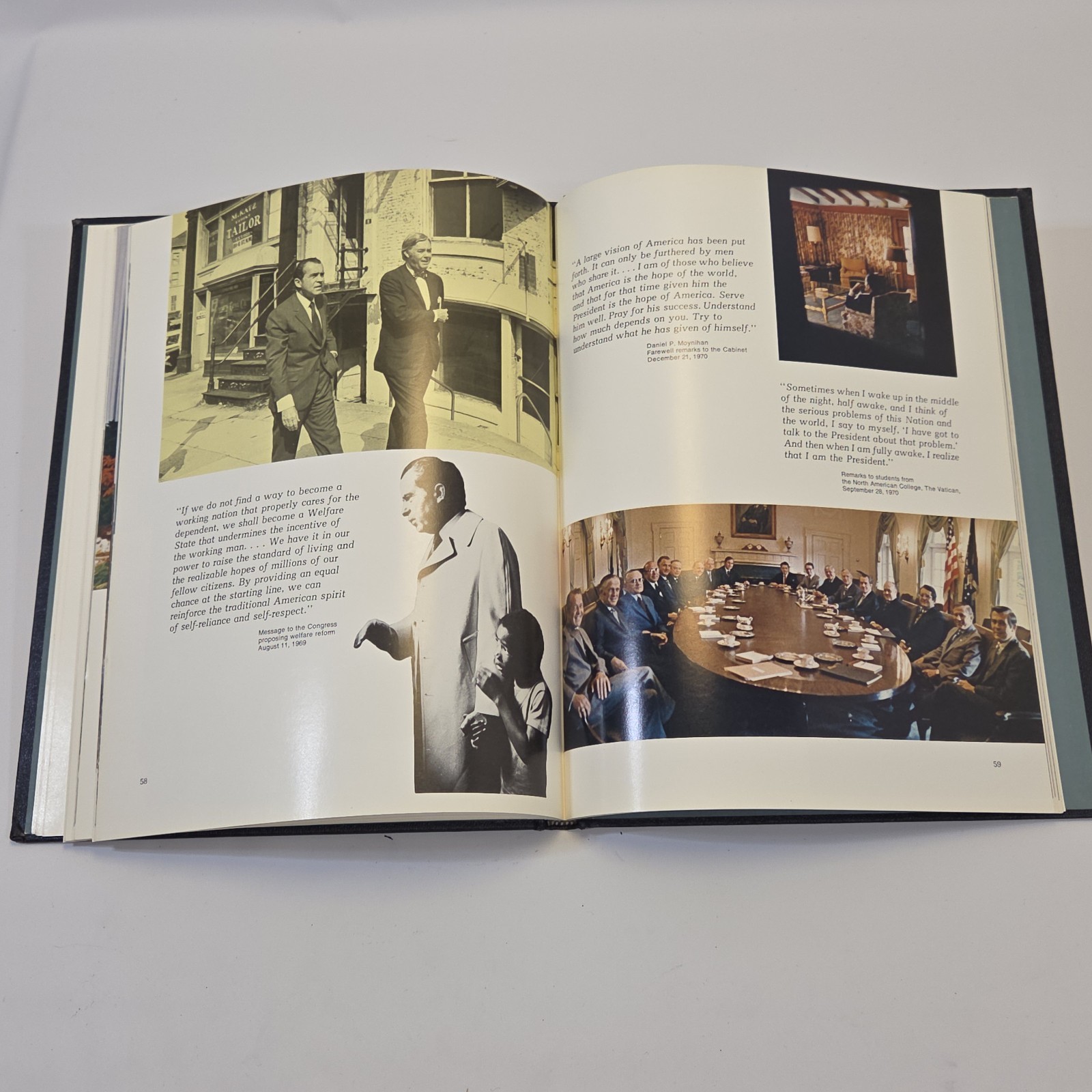 Vintage 1973 Inaugural Book Signed By Spiro Agnew. Collectable Political Ephem..