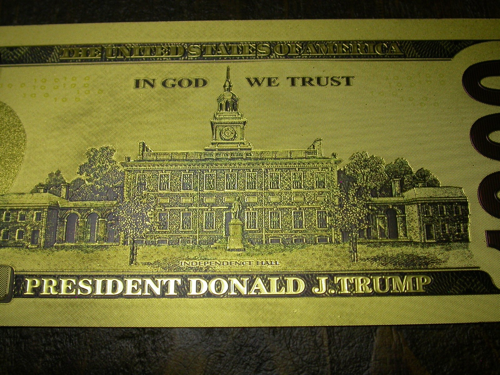 2024 President Donald Trump Commemorative Coins & Note-24K Gold & Silver Plated!
