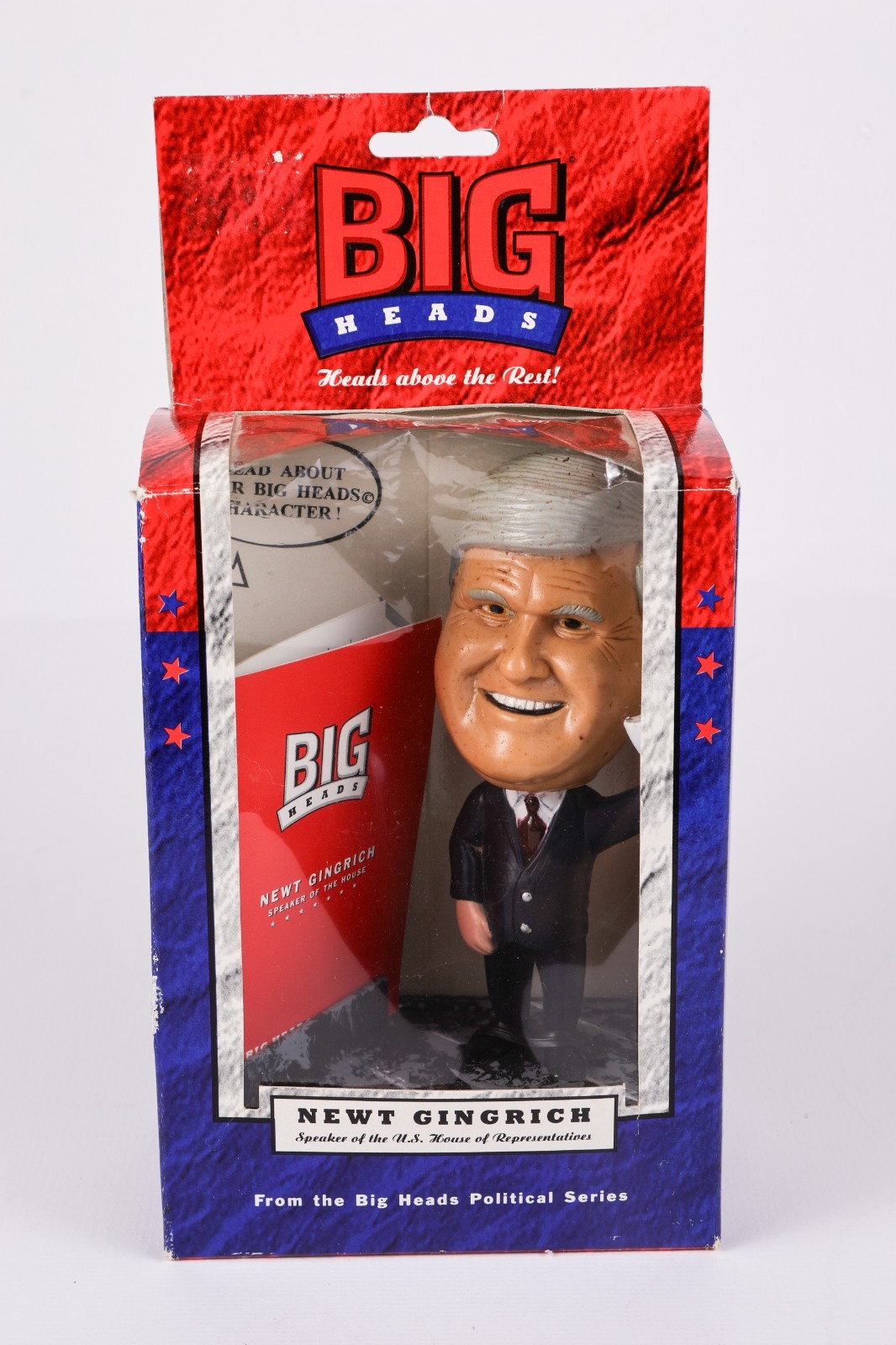 NEW Bob Dole & Newt Gingrich Big Heads Collectible Figures Original Box –