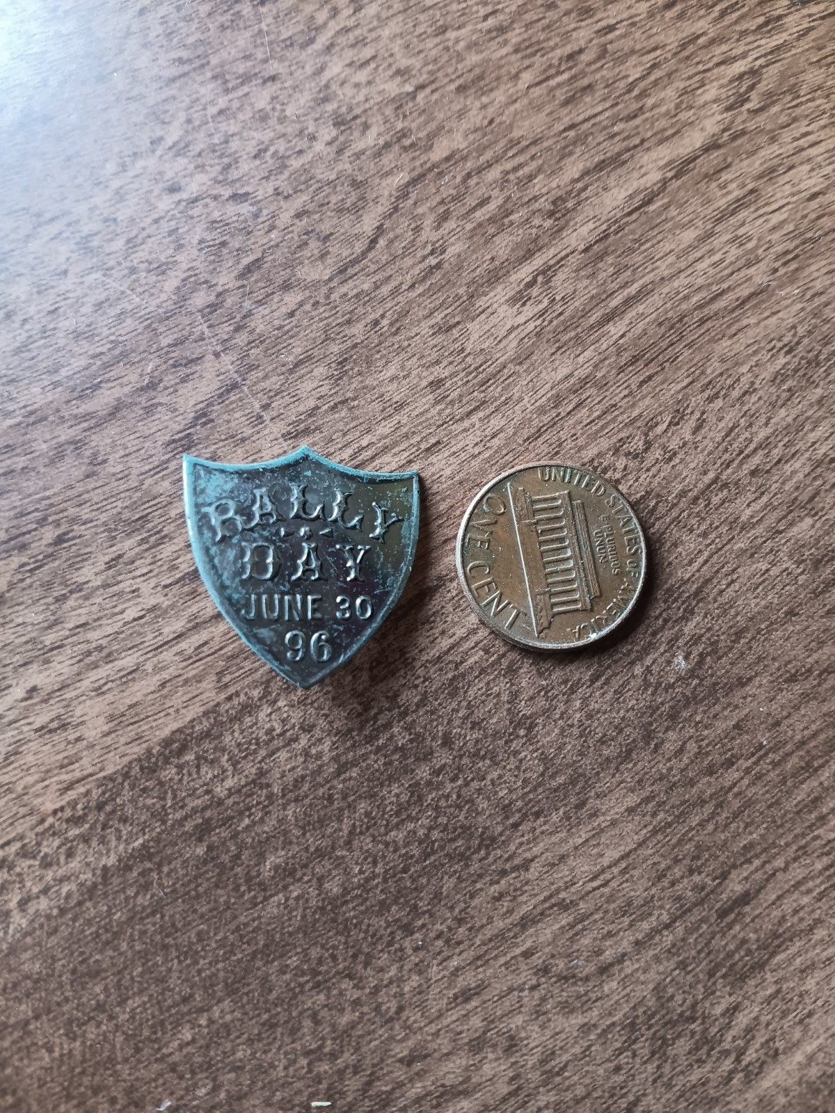 William McKinley Campaign Badge Rally Day June 30 1896