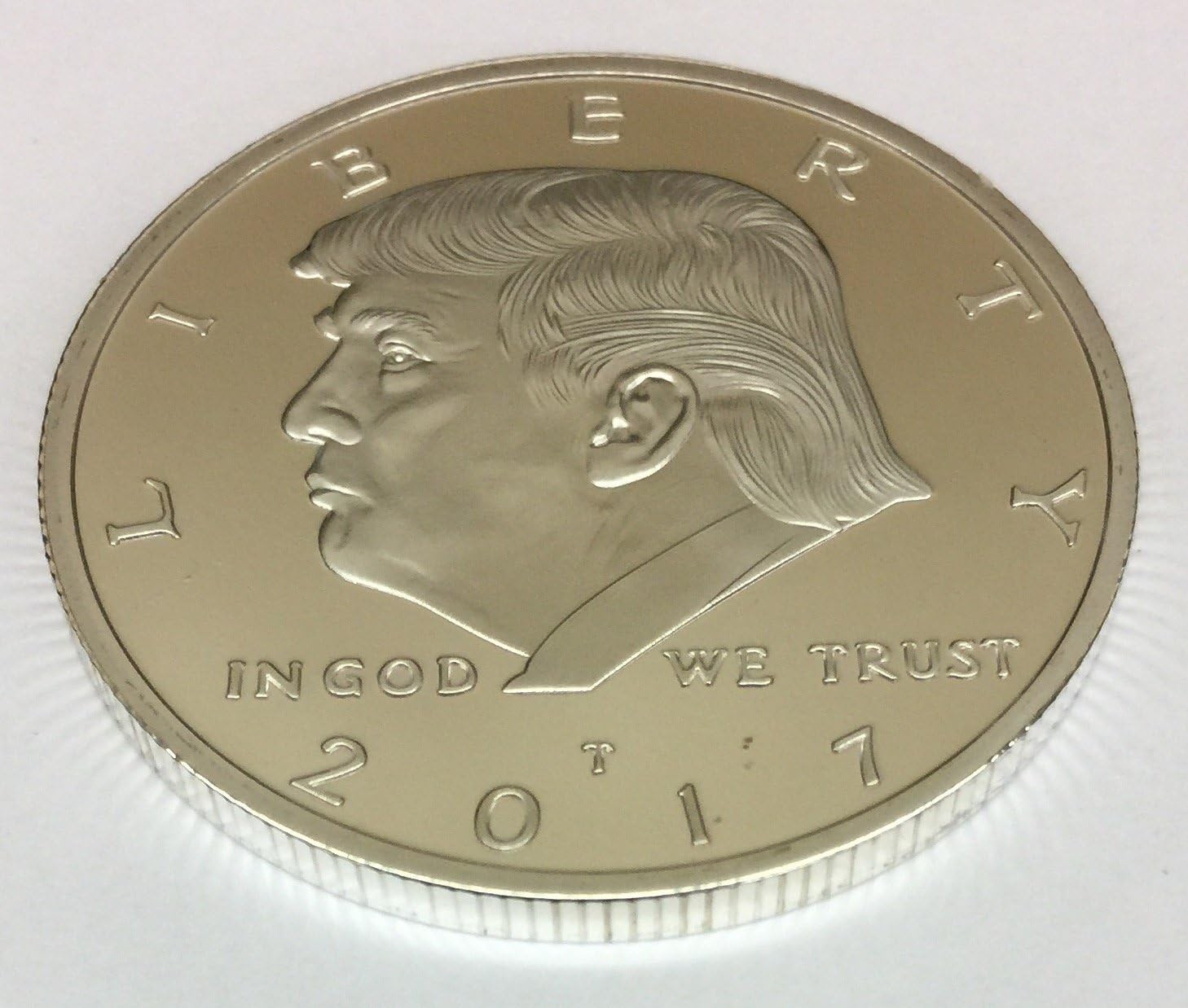 Hand-Crafted 2017 Donald Trump Silver Coin with Eagle Seal – Gift Ready Novelty
