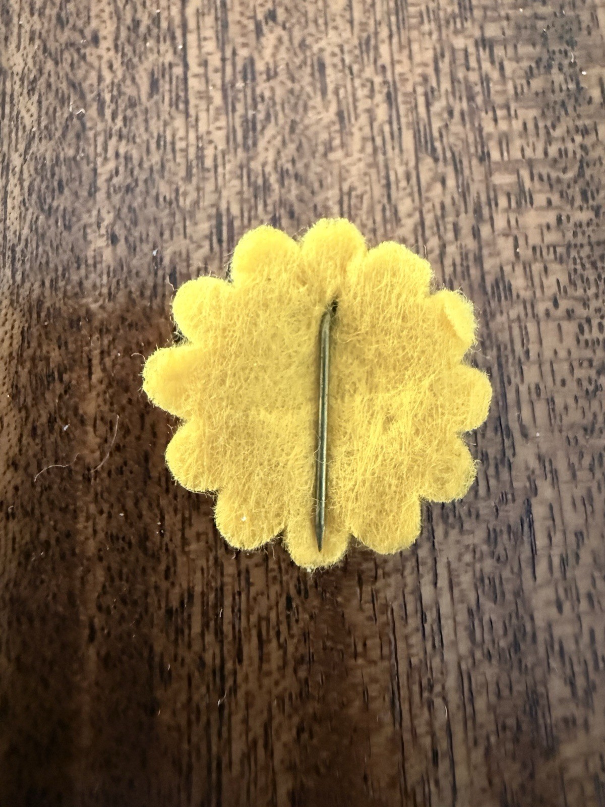 1936 Landon Knox GOP Button Pin Politics Flower Felt Greenduck Chicago