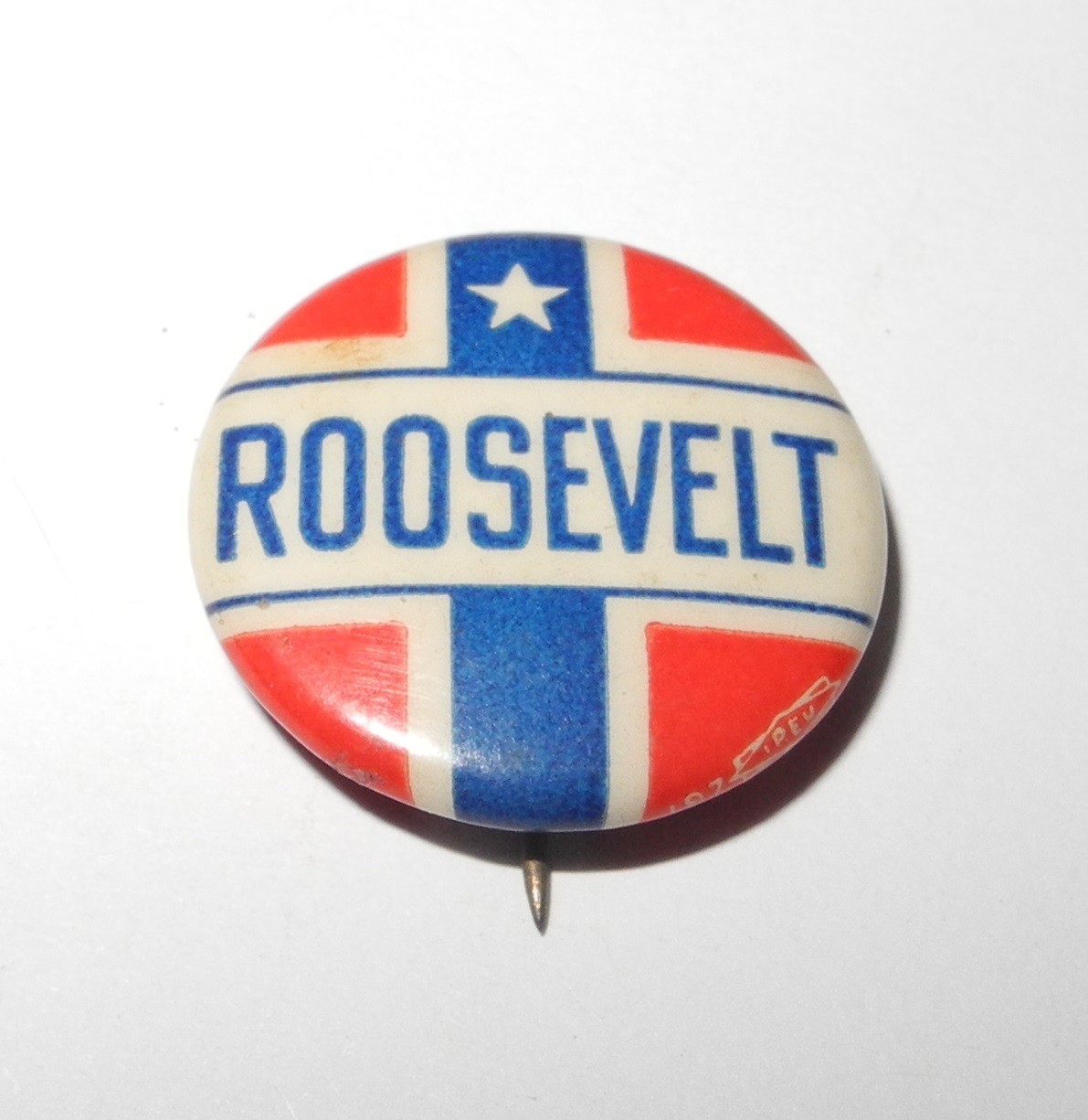 1932 FRANKLIN ROOSEVELT Political Campaign President Election Button 7/8″ Pin