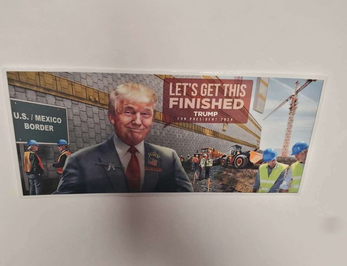 TRUMP FINISH THE WALL 🧱 STICKERS
