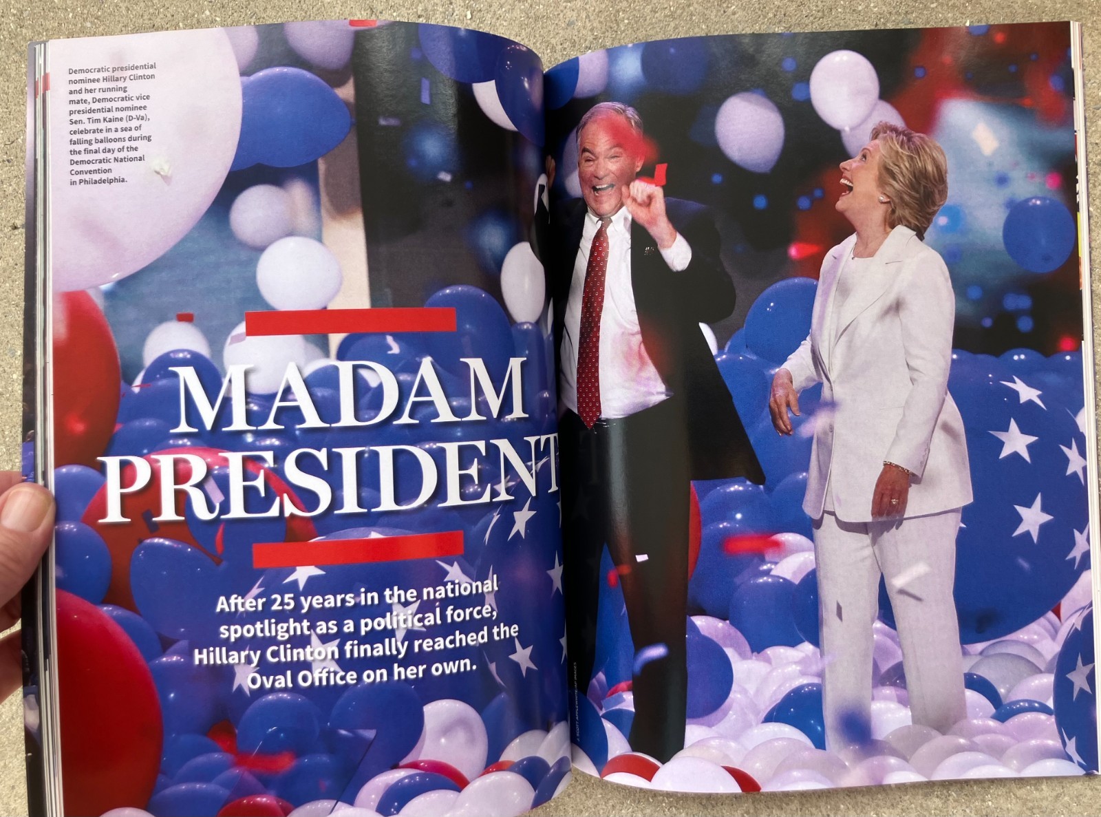 Hillary Clinton MADAM PRESIDENT Newsweek Commemorative 2016 Magazine Excellent!