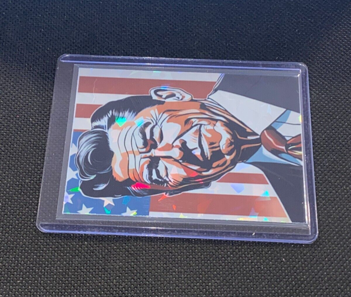 Ronald Regan Custom Presidential Holofoil Refractor Card
