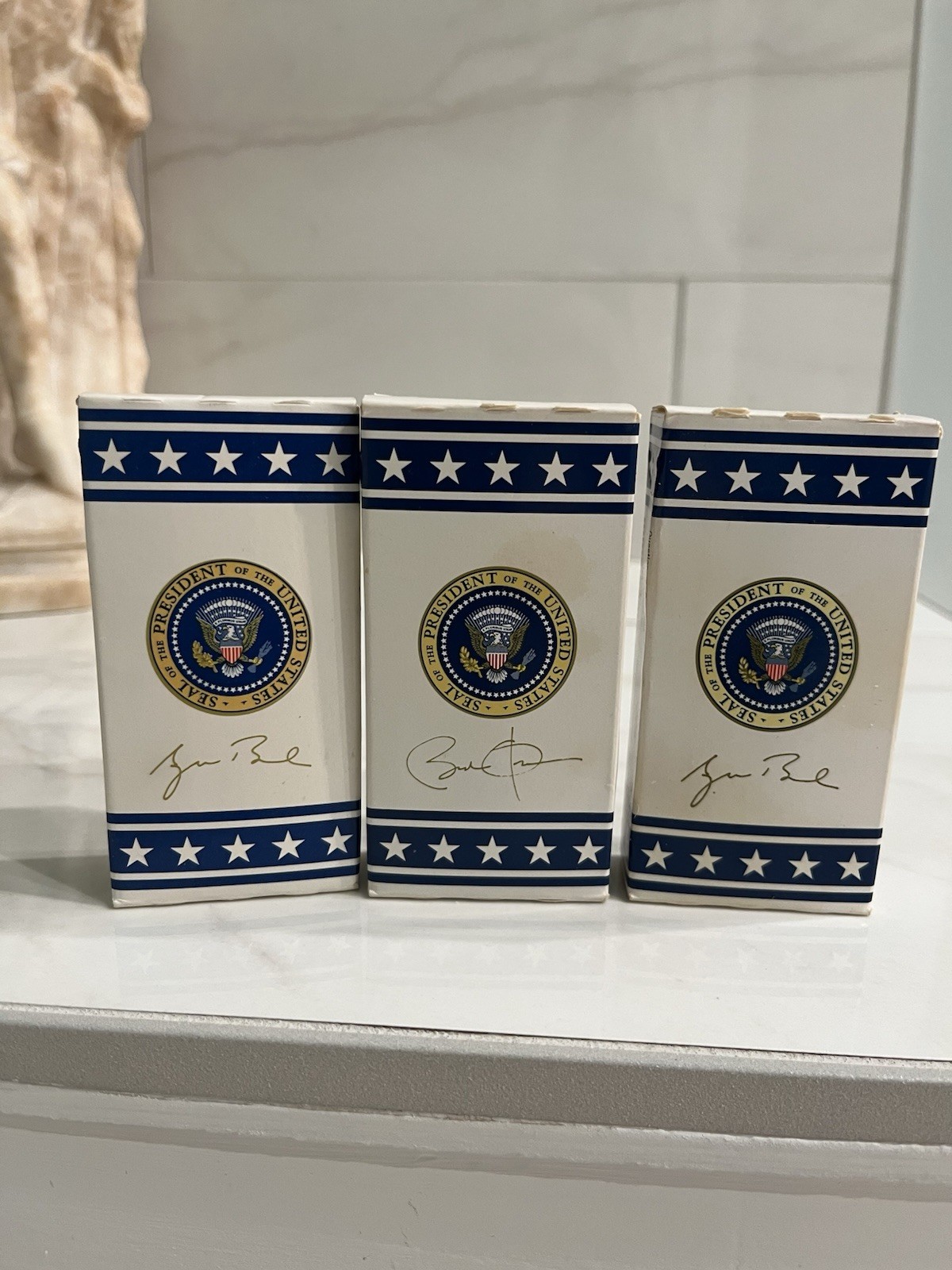 LOT 3 President Trump Plain M&M Chocolate & Peanut Candy ,AF-1 printed signature