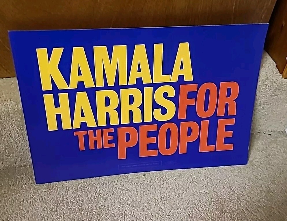 Kamala Harris Official Campaign Placard Rare 2019 18″ X 12″ Iowa Next Potus??