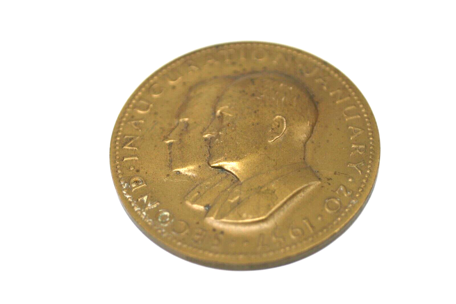 1957 Dwight D. Eisenhower and Richard M. Nixon, Second Inaugural Bronze Medal B1