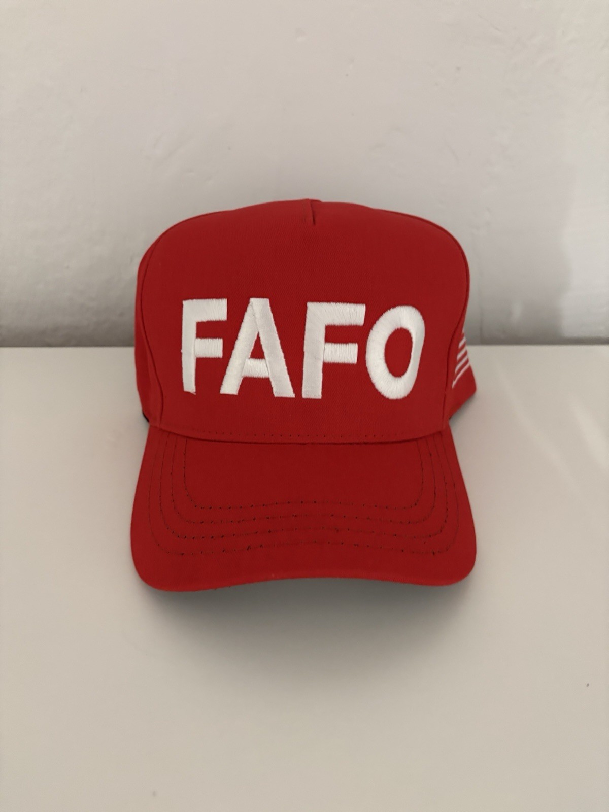 Rare Official Donald Trump RED Cap FAFO 45-47 HAT MAGA Cali Fame- Authentic