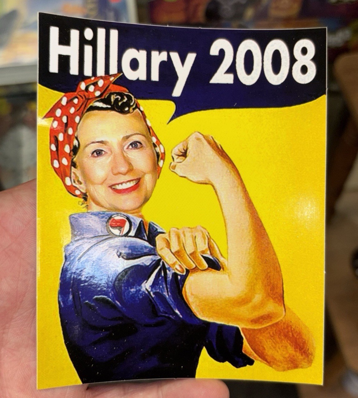 Hillary 2008 Rosie The Riveter Campaign Sticker Lot Of 5