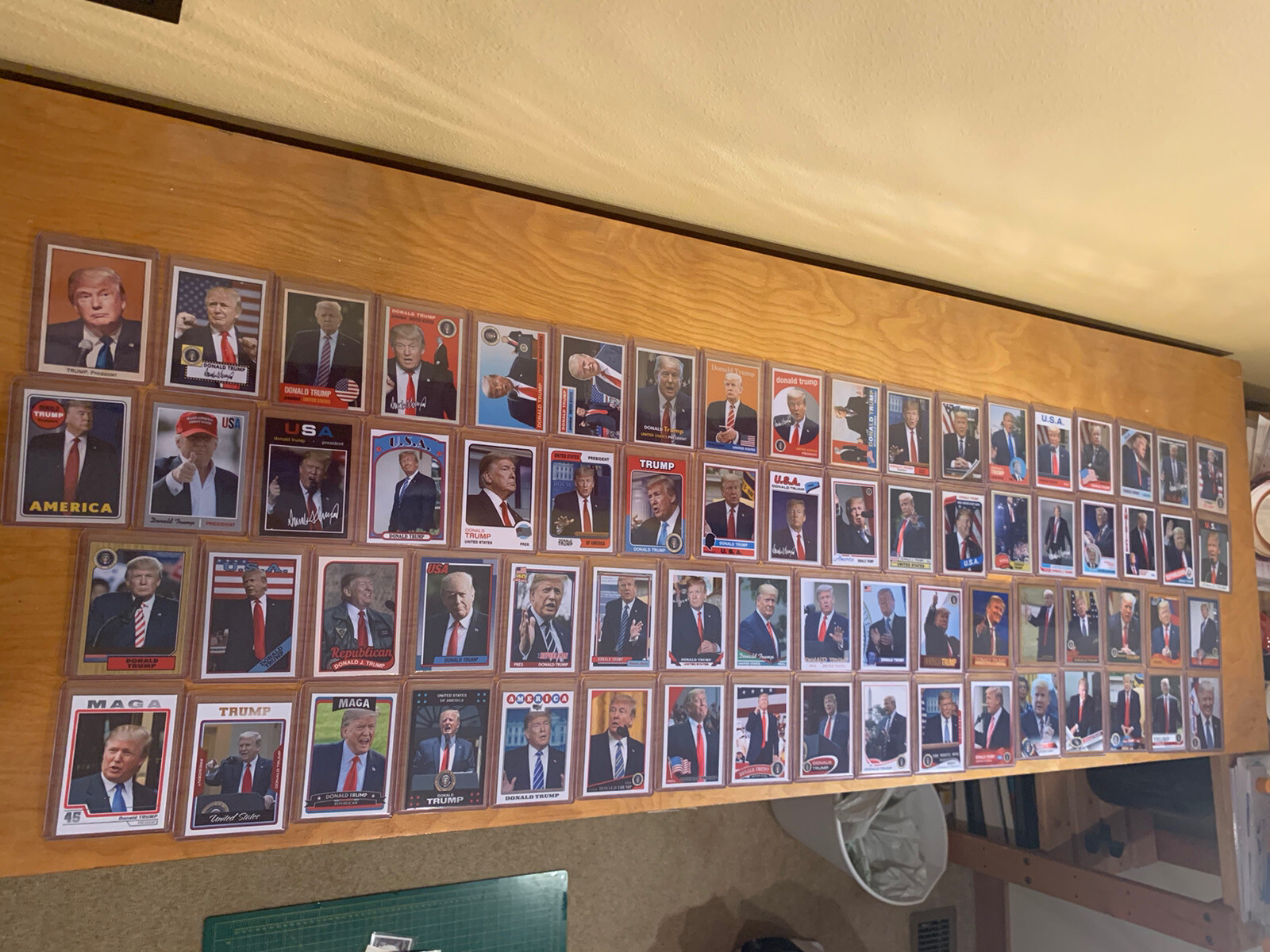 70-Card Lot Donald Trump President GOP MAGA Novelty Art Baseball Trading Cards