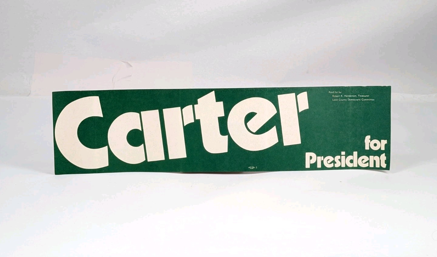 Jimmy Carter 76 Official President Bumper Sticker 15″ x 4″ Presidential Campaign