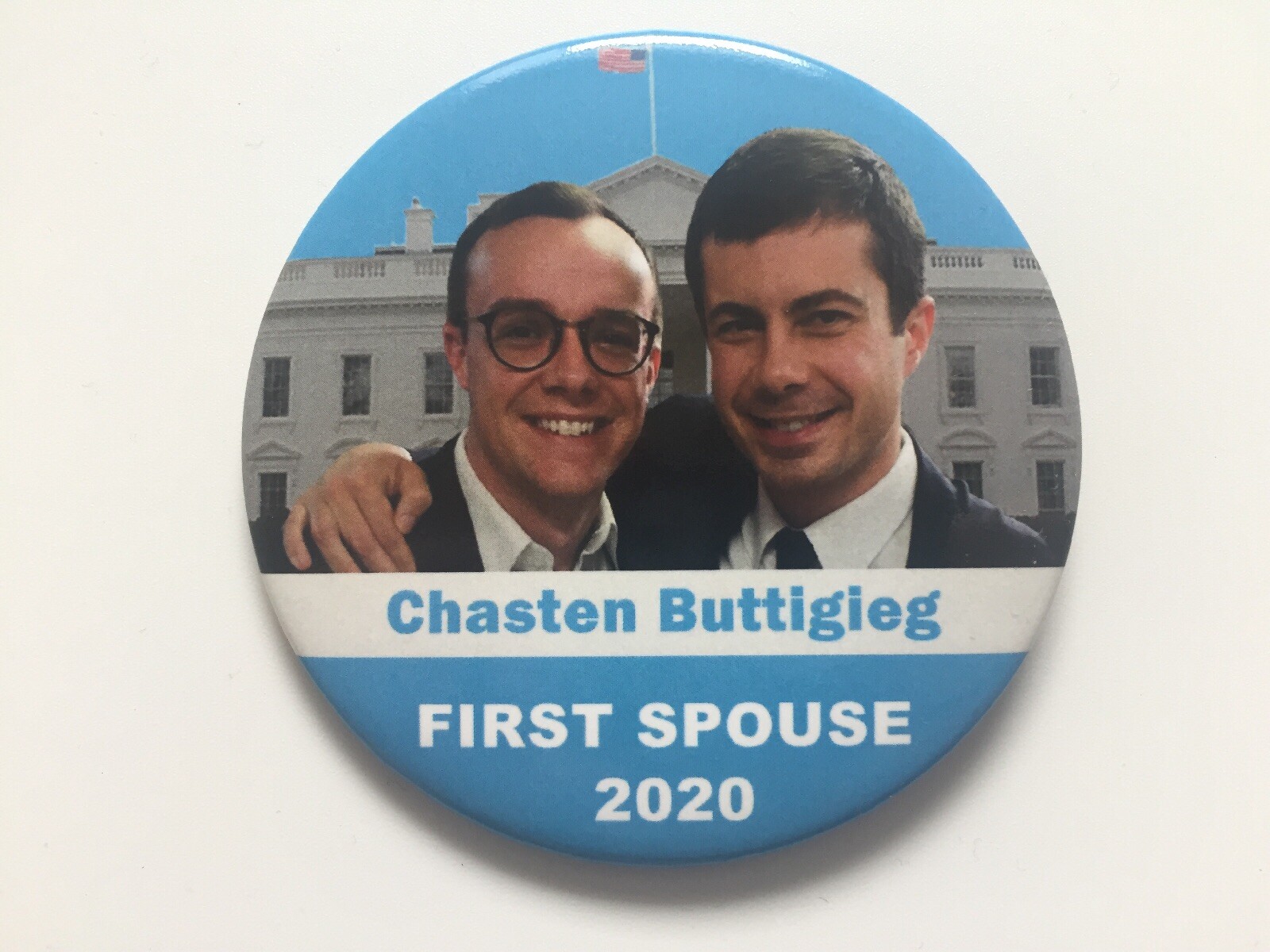 2020 First Spouse Chasten Buttigieg 3″ Button Mayor Pete Buttigieg for President