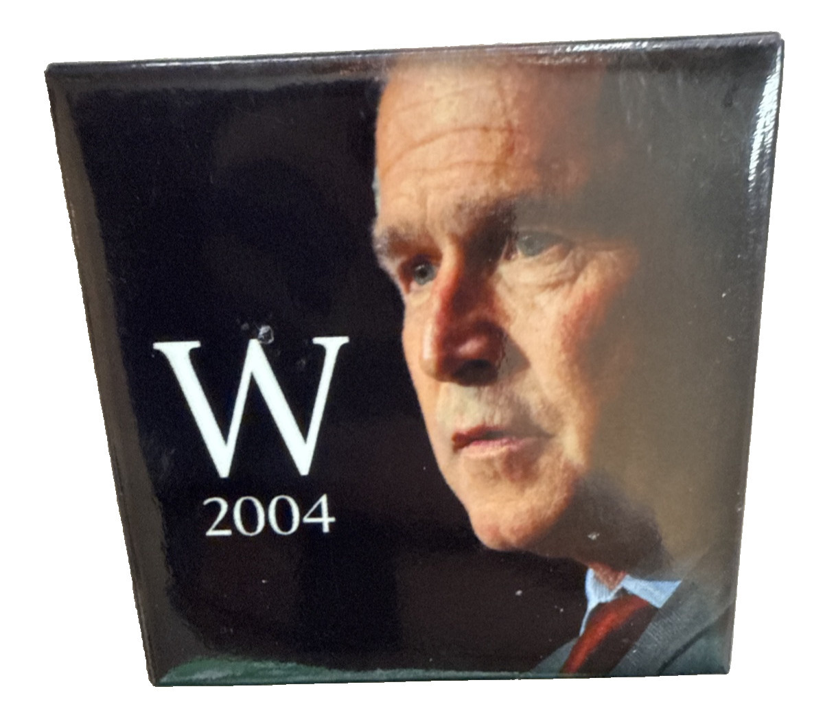 MINT George W Bush Campaign Button Pinback President 2004 2″ Square