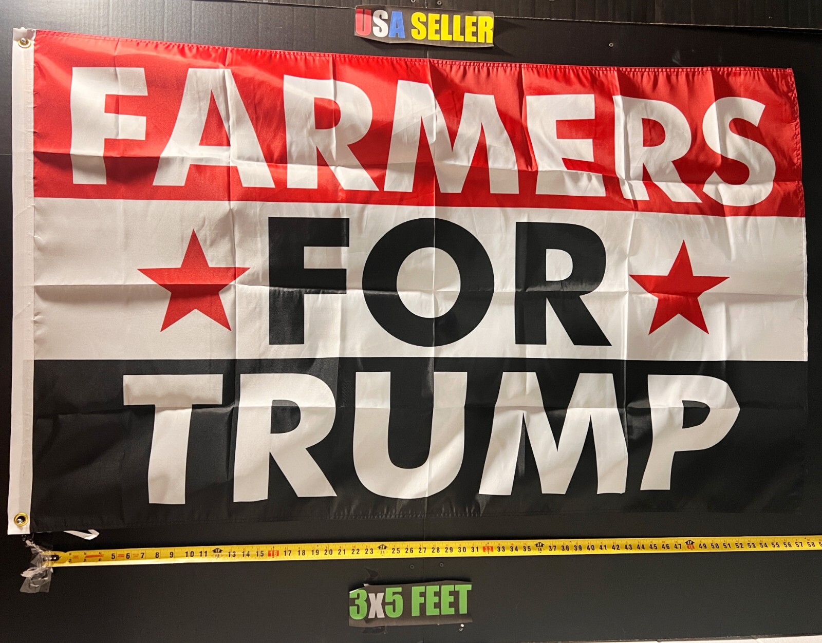 Donald Trump Flag FREE USA SHIP Farmers For R Dorm Man Cave America USA Sign 3×5
