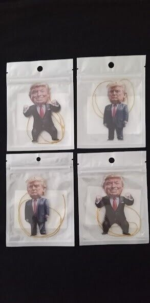 Donald Trump 2024 Acrylic Holiday Ornaments set of 4pcs printed on both sides