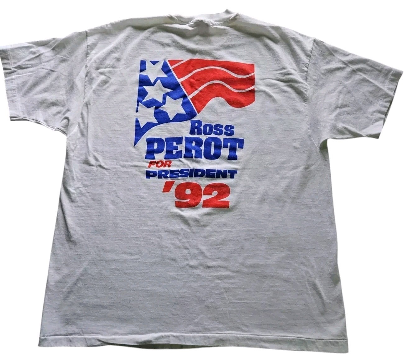 Vtg 1992 Single Stitch Hanes Beefy-T Ross Perot for President “He’ll Do It” XL