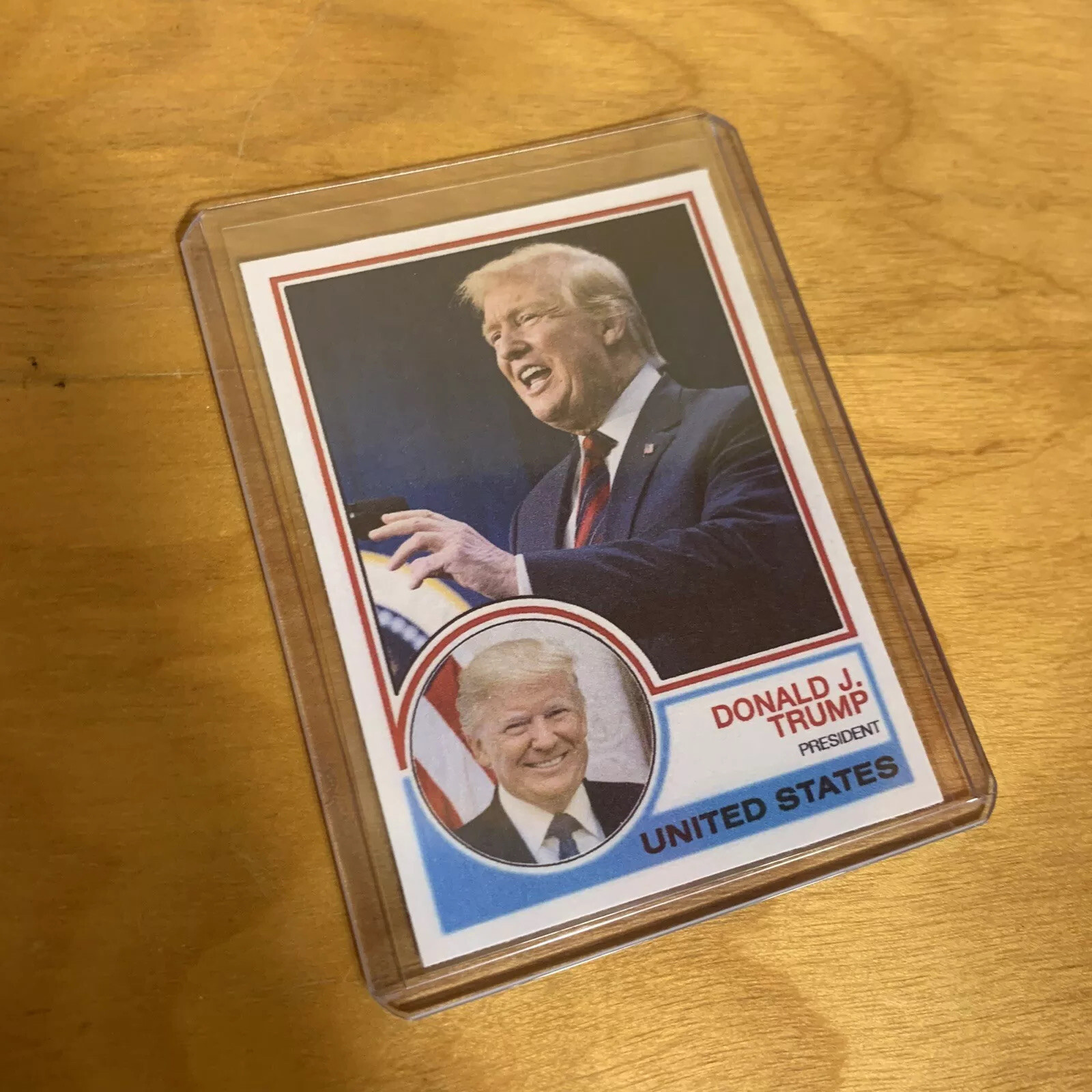 Donald Trump Novelty Custom 1983 Style Presidential Baseball Card MAGA