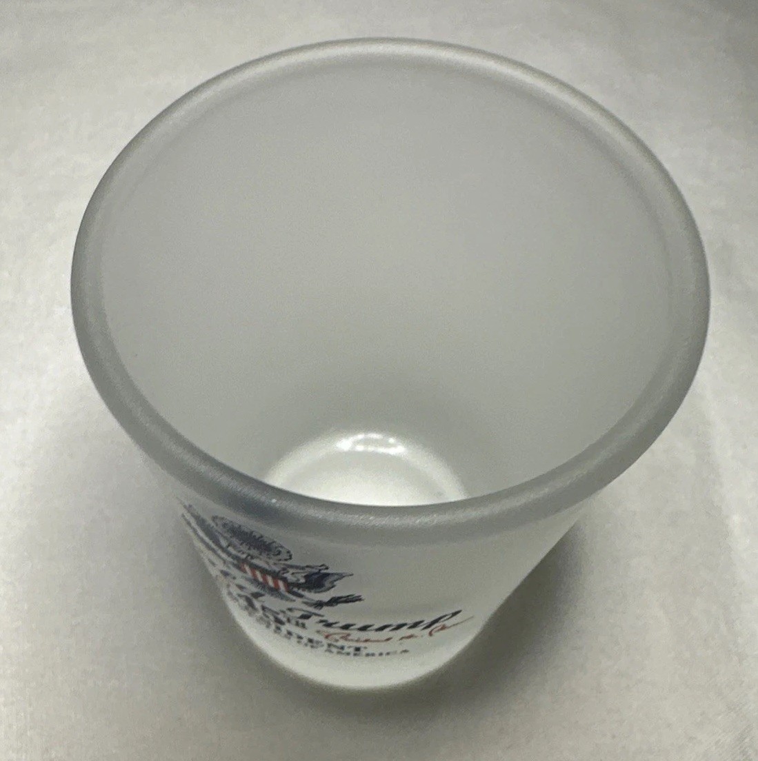 Donald Trump 45th President Frosted Shot Glass USA MAGA