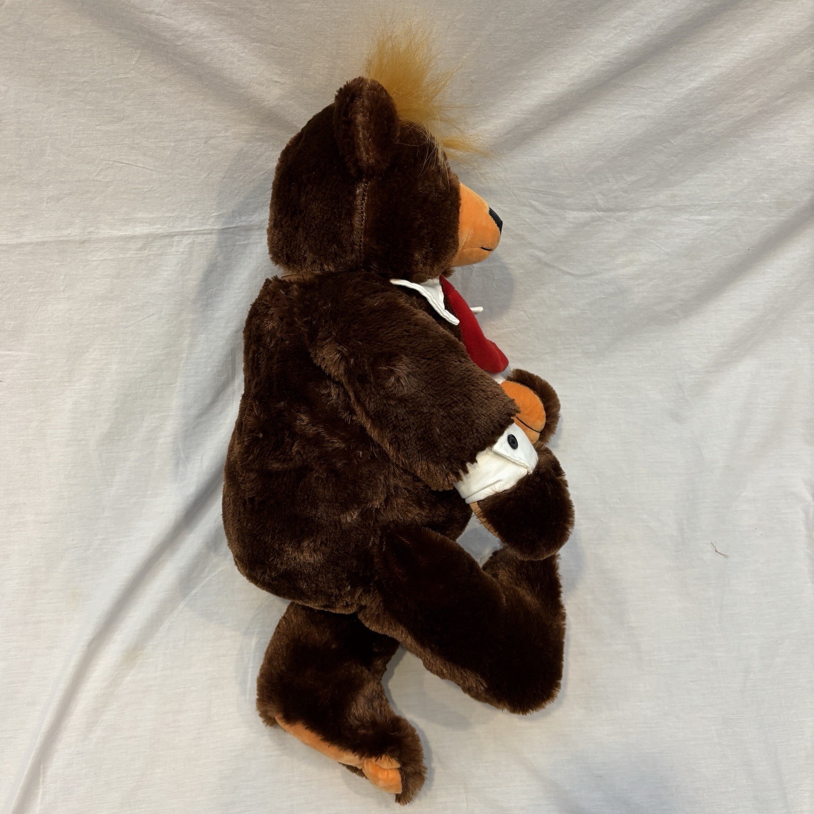 Trumpy Bear Deluxe Plush Trump Bear with Pack Away American Flag Cape MAGA