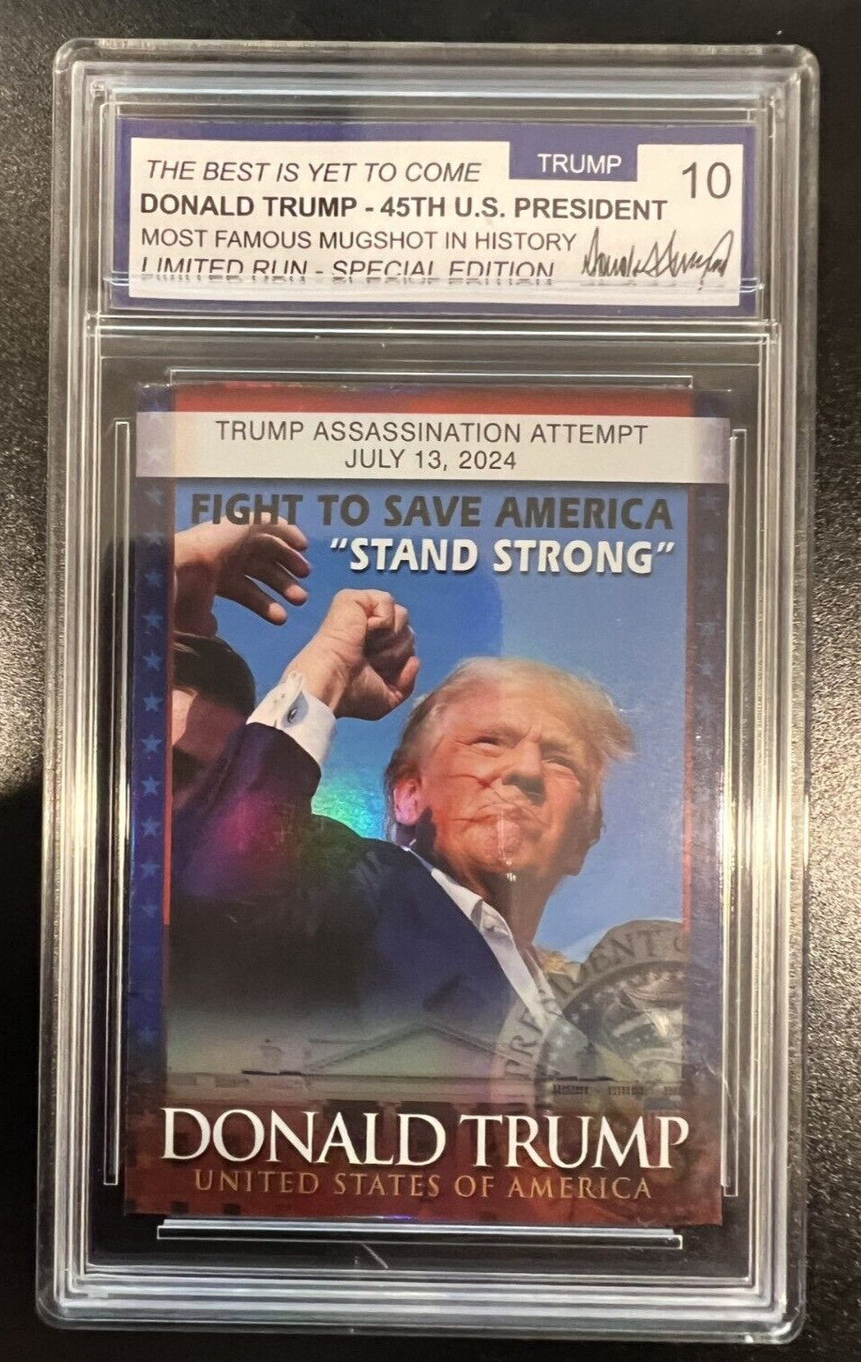 Donald Trump | July 13, 2024 | Assassination Attempt | Commemorative Edition