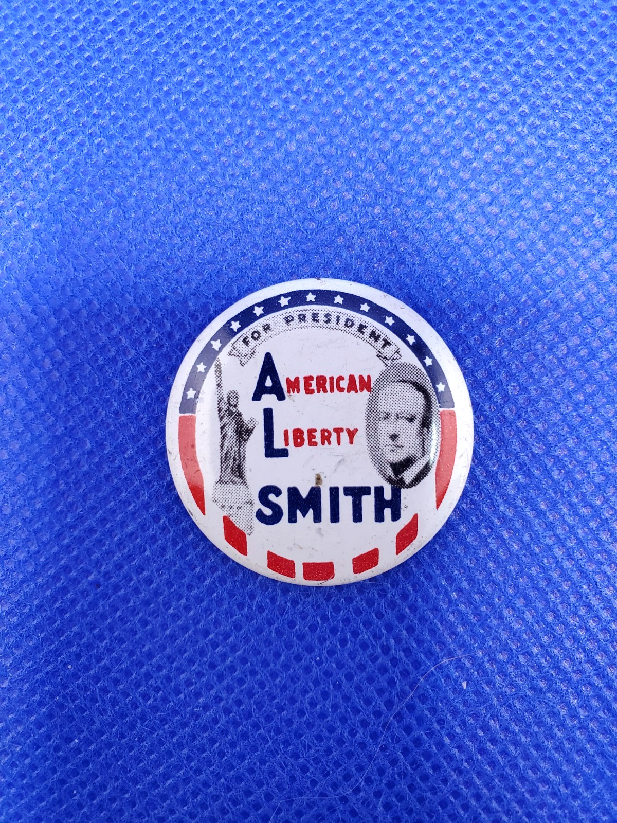 Al Smith for President 1928 Presidential Campaign Button Reproduction Pin 1990s
