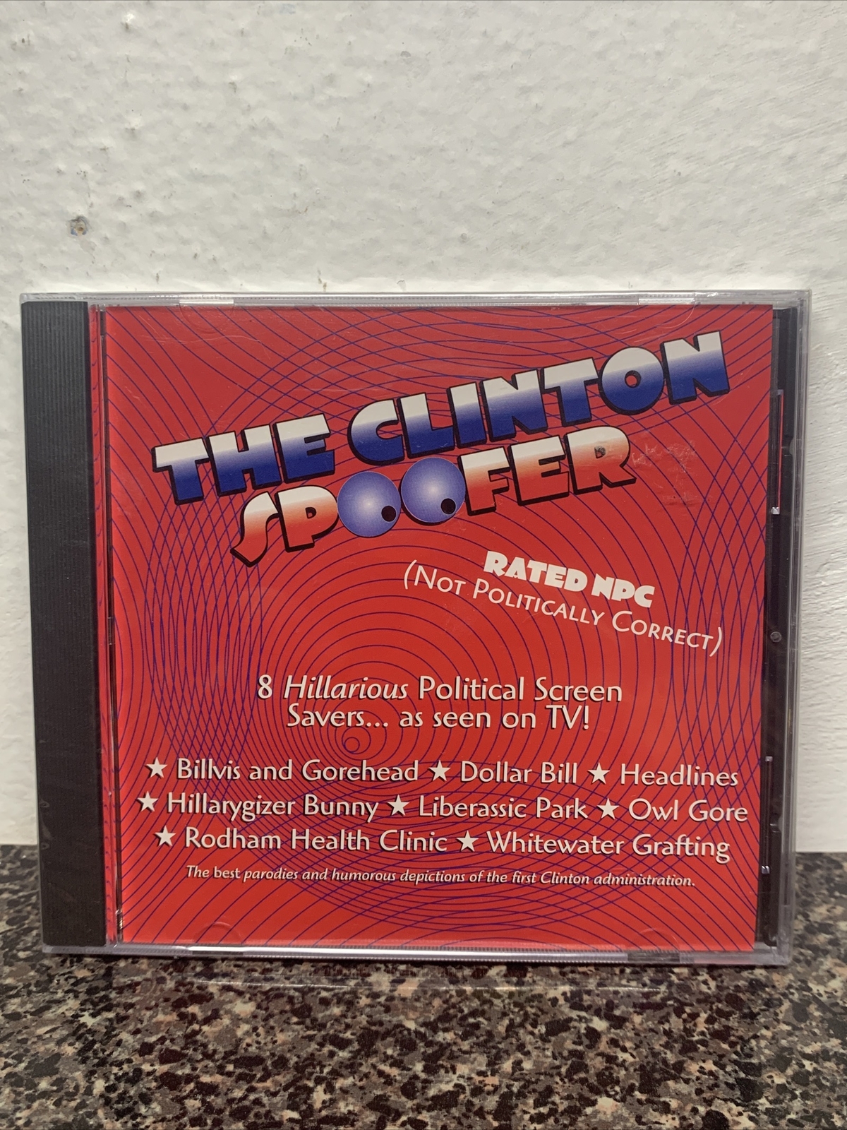 The Clinton Spoofer Vintage 1999 PC Game President Bill Clinton Retro Version 1