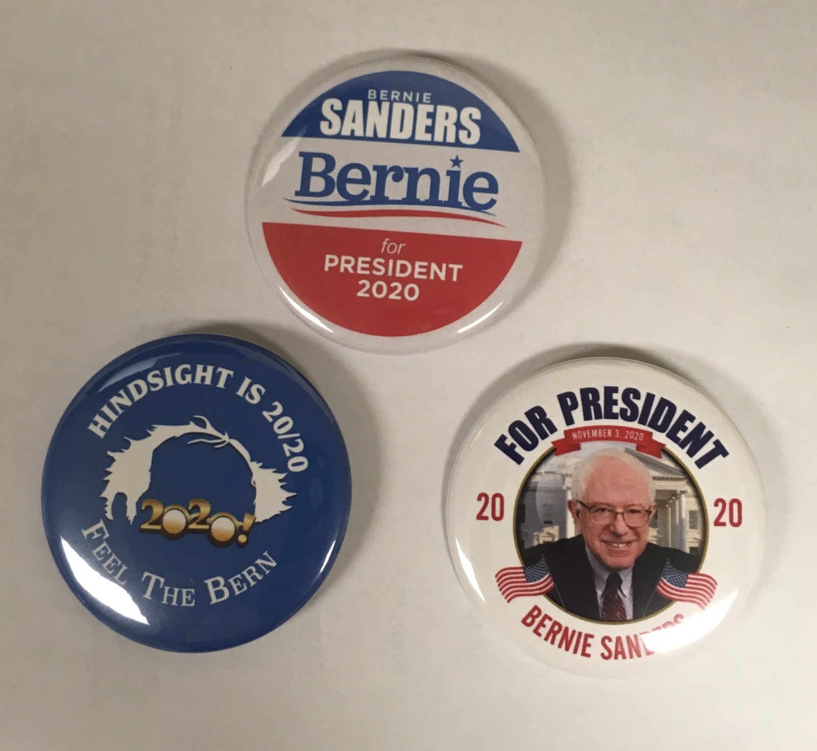 Bernie Sanders 3-Pack Campaign Button Best Sellers (SANDERS-3PAK-002)