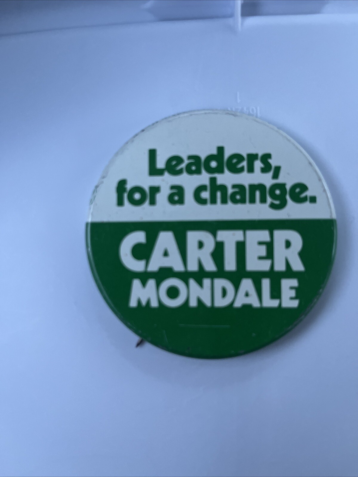 1976 Leaders For A Change Jimmy Carter Campaign Button