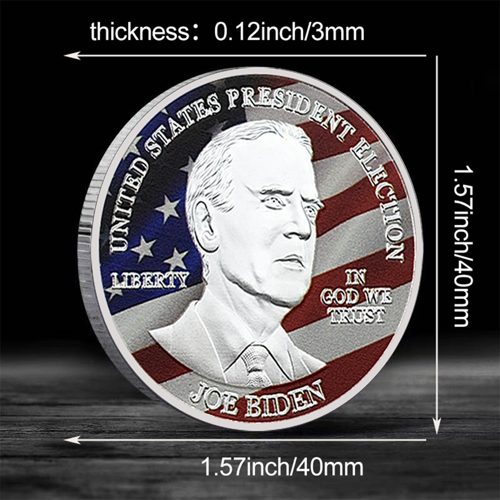 2020 US Presidential Silver Plated Coin – Joe Biden Liberty Collectible Medal