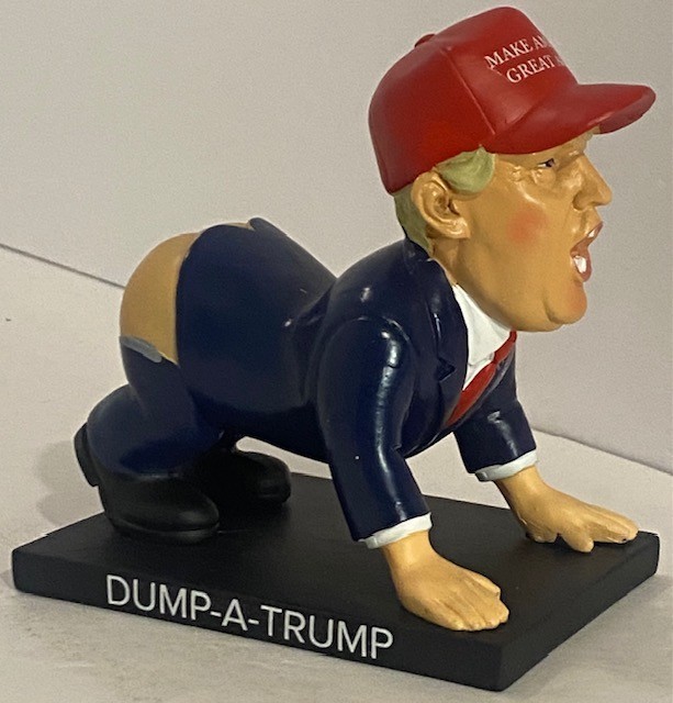 The Original Dump-a-Trump Pen Holder – Funny Donald White Elephant Gift – No Box