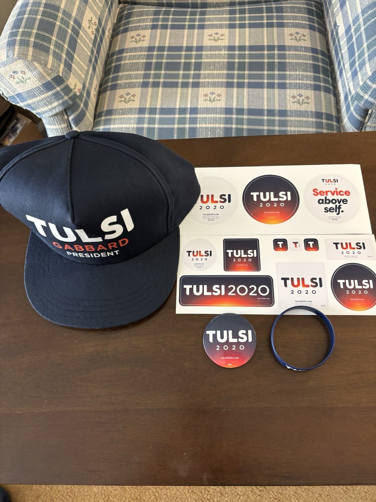Tulsi Gabbard 2020 Stickers, Pin , Wristband And Hat