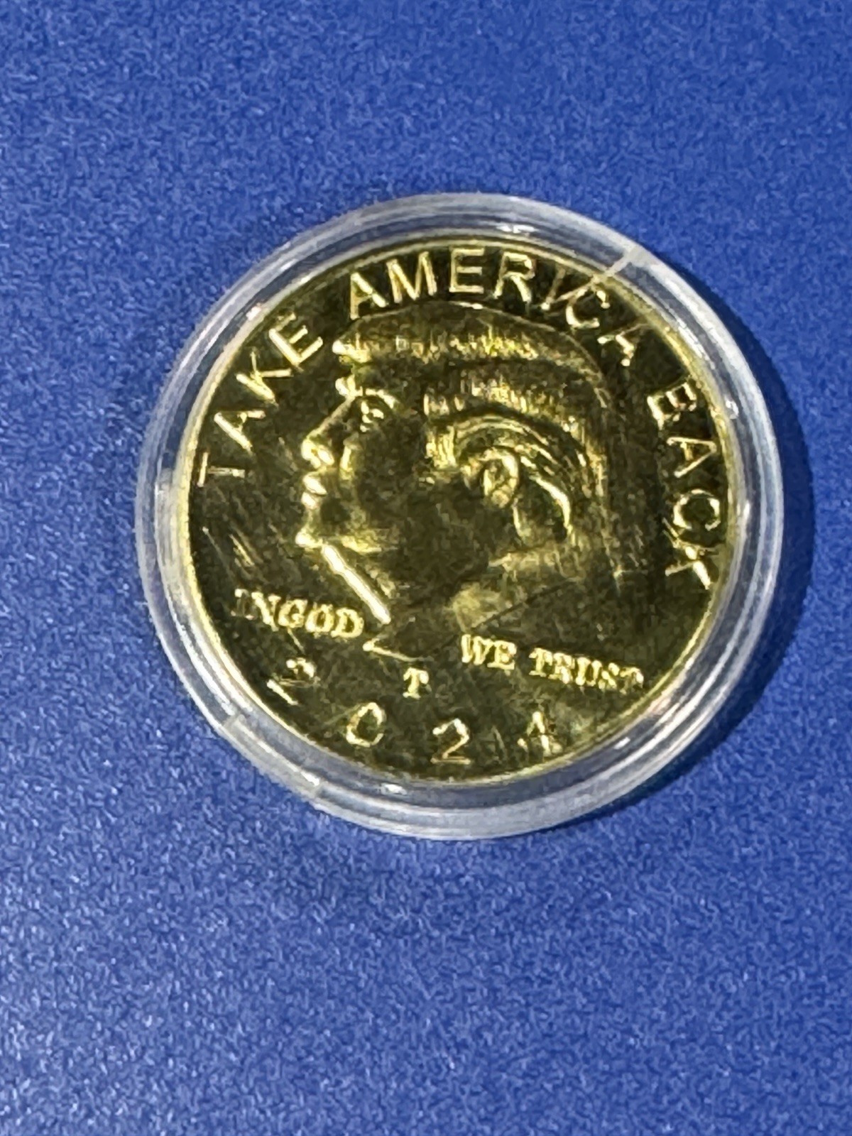 2024 Presidential Campaign Gold Coin – Mint State Donald Trump Collectible Gift