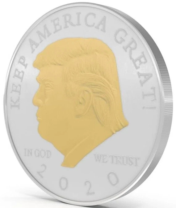 10 COINS DONALD TRUMP 2020 SILVER GOLD Plated President KEEP AMERICA GREAT rare