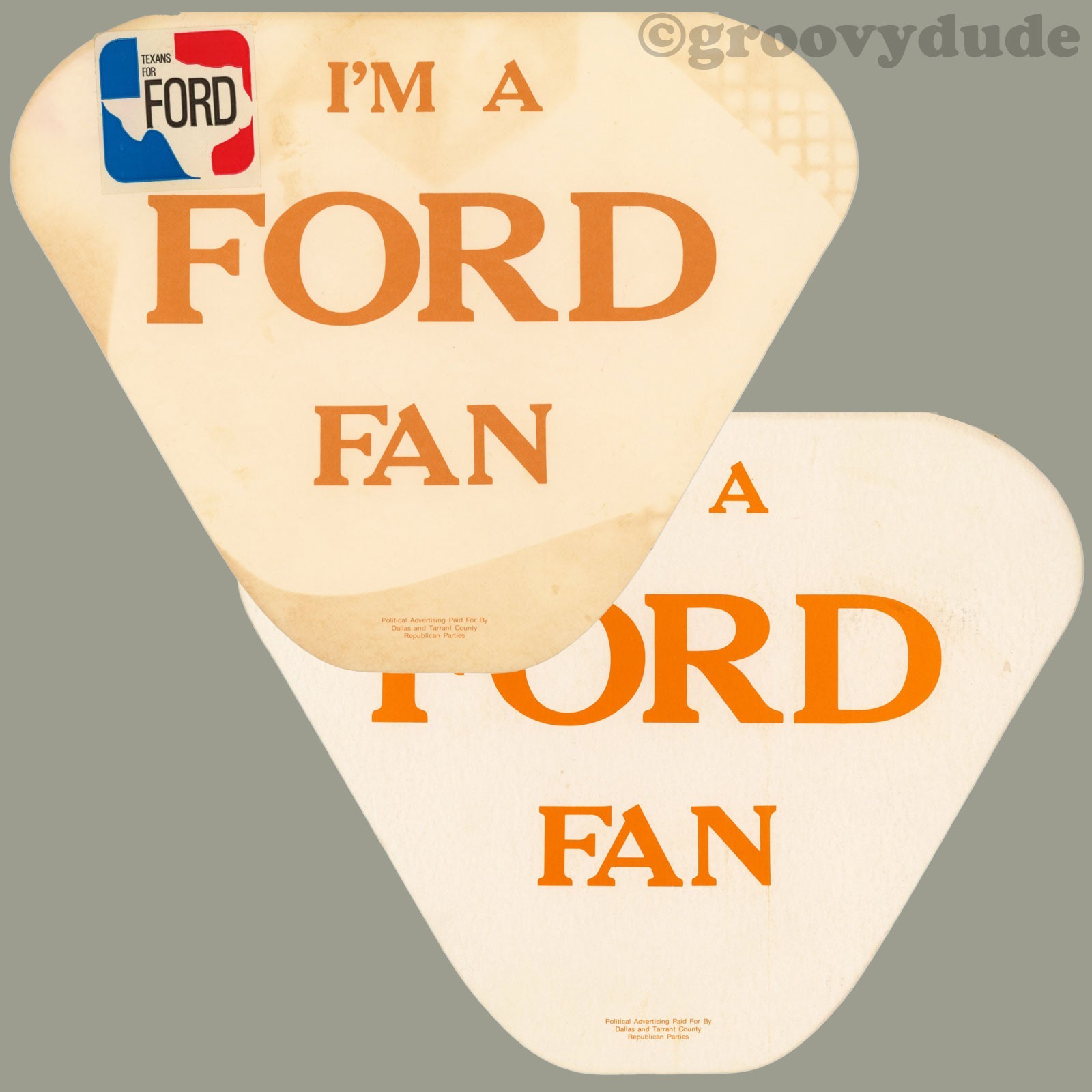 One I’m A Ford Fan For Gerald President Texas Jerry 1976 – TX Political Campaign