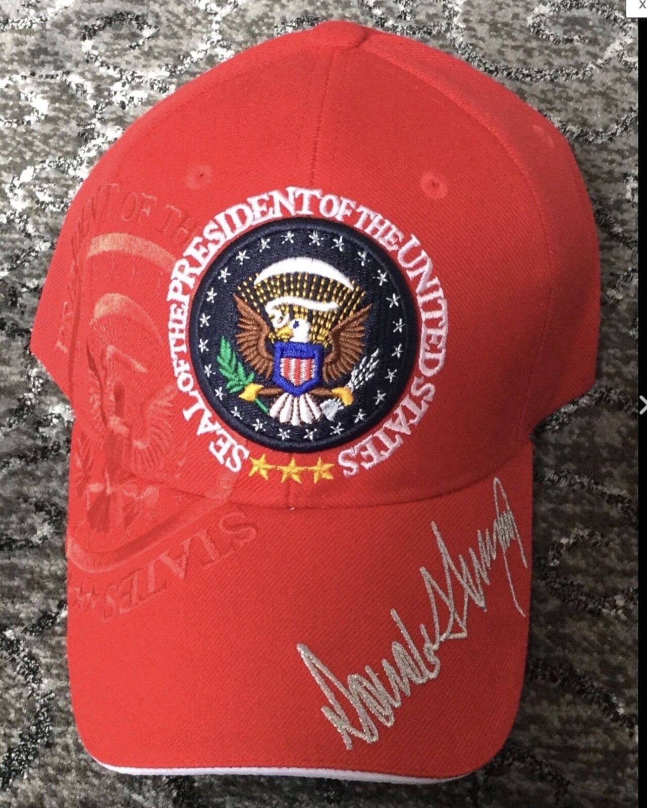 5 TRUMP PENS 1 EAGLE SEAL BLUE METAL + 4 RED PLASTIC MAGA GOP REPUBLICAN 45-47th
