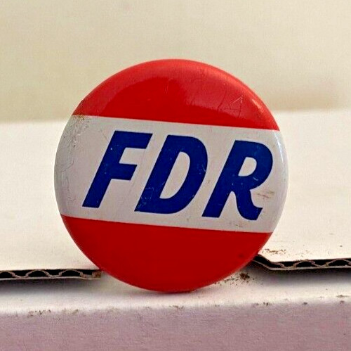 Franklin D. Roosevelt AMOCO Gas Station Campaign Pinback 1972 For 1936 Campaign