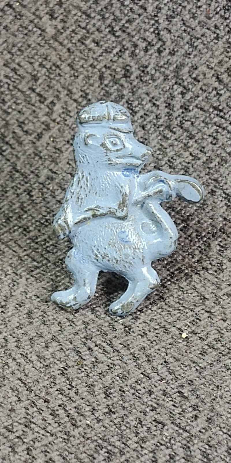 1900s Political Lapel Button Stud Blue Billy Possum William Henry Taft Antique